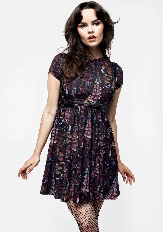 Foxglove Mini Skater Dress