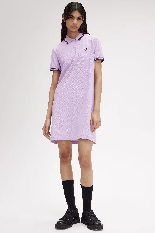 Fred Perry Twin Tipped Polo Dress Ultra Violet / Navy