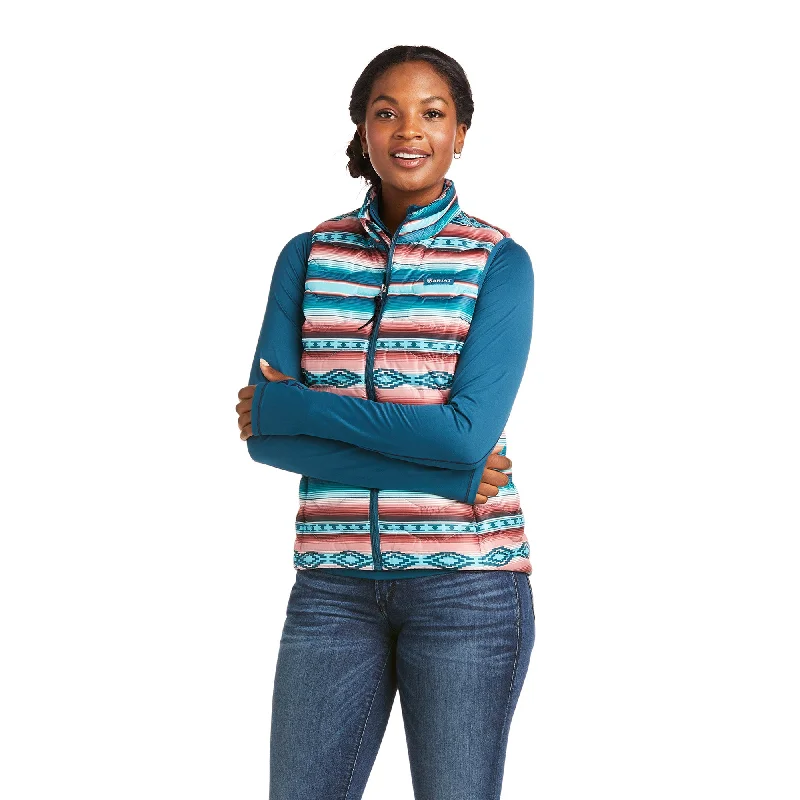 Ariat Women's Ideal 3.0  Serape Packable Down Vest 10037449 Sequined Lace Ribbed