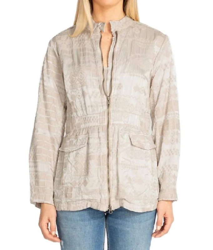 Bordi Satin Jacket In Antique Mesh Jacket Canvas Jacket Denim Jacket