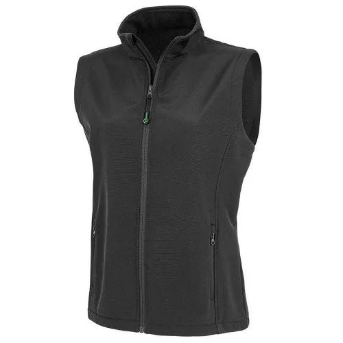 Result Genuine Recycled Womens/Ladies Softshell Printable Body Warmer Mesh Canvas Denim