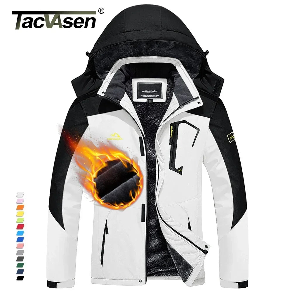 TACVASEN Breathable Ski Snowboard Jacket - Women's Ruched Sleeve Blazer