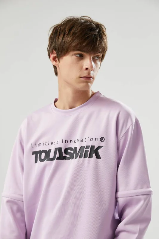 Tolasmik QUICK-DRY Sweatshirt - Purple Seris - Unisex Hoodie with Hem Elastic Stretchable Comfortable Tolasmik QUICK-DRY Sweatshirt - Purple Seris - Unisex Hoodie with Hem Elastic Stretchable Comfortable