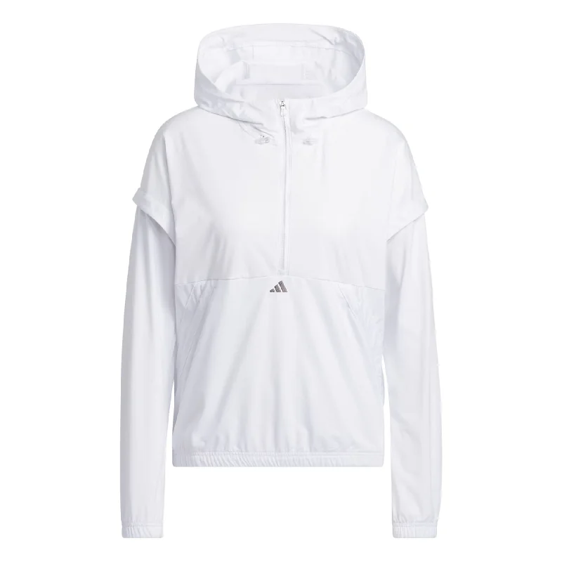 Womens Ultimate365 TWISTKNIT Hoodie White - SS24 Hoodie with Elastic Waist Stretchable Comfortable