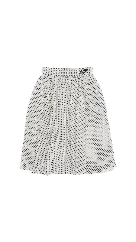 White Black Polka Dot Skirt Stylish Cargo Shorts