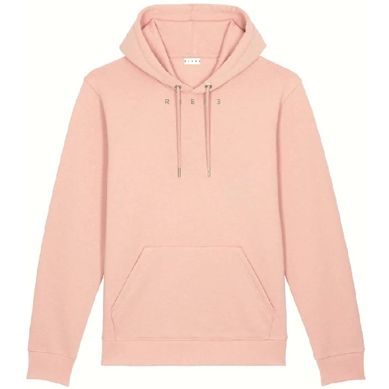 UNISEX ORGANIC COTTON HOODIE IN DUSTY PINK Chic Minimalist Knit